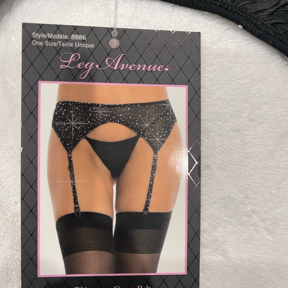 Sparkle garter belt